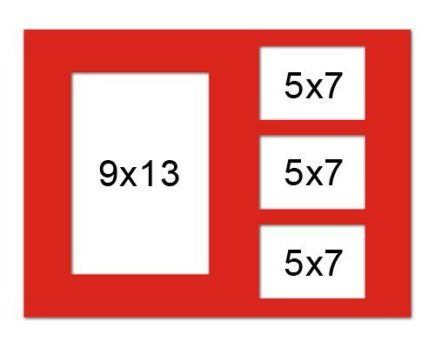 GAL05 układ 7 (9x13cm + 3 x 5x7cm)