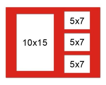 GAL05 układ 8 (10x15cm + 3 x 5x7cm)