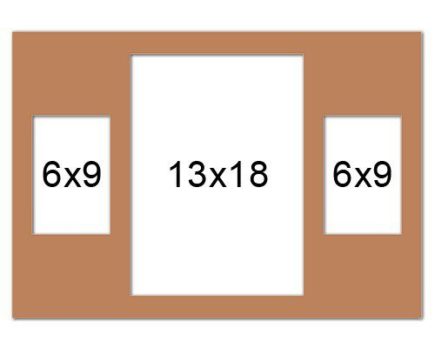 GAL06 układ 2 (13x18cm + 2 x 6x9cm)
