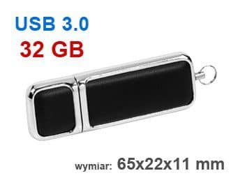 pendrive czarny metalowy 32 GB