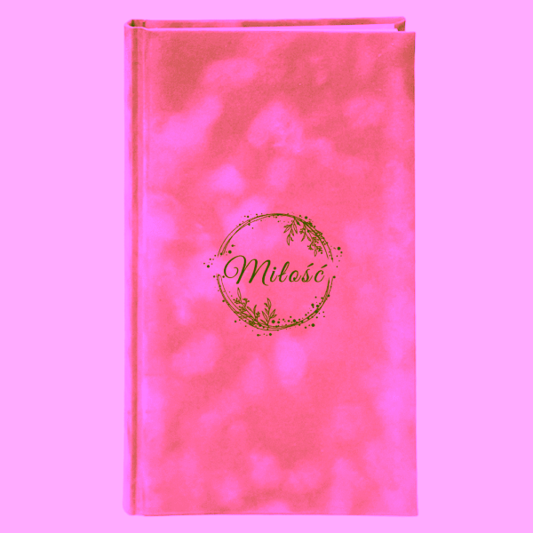 album instax mini "miłość" - 4 zdjęcia na stronę - okładka welur