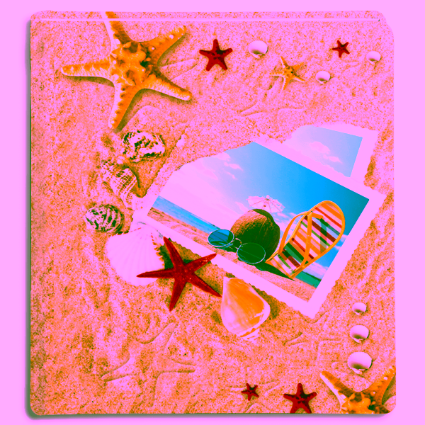 album tradycyjny na zdjęcia wklejane - wakacje - okładka drukowana