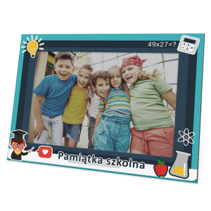 papierowe ramki na zdjęcia szkolne – 15x21 - drukowana - szkoła