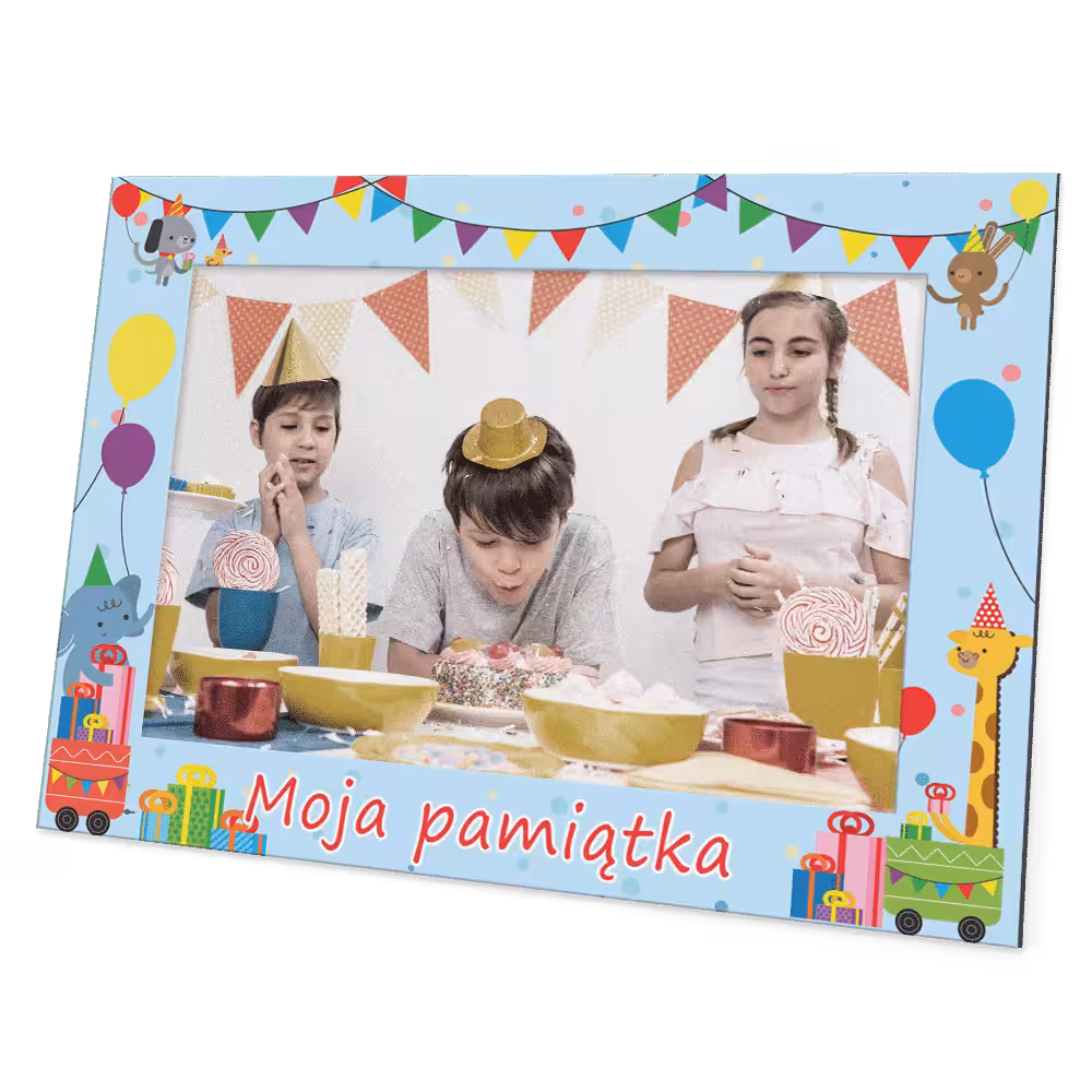ramka papierowa na zdjęcia - 10x15 - drukowana - urodziny