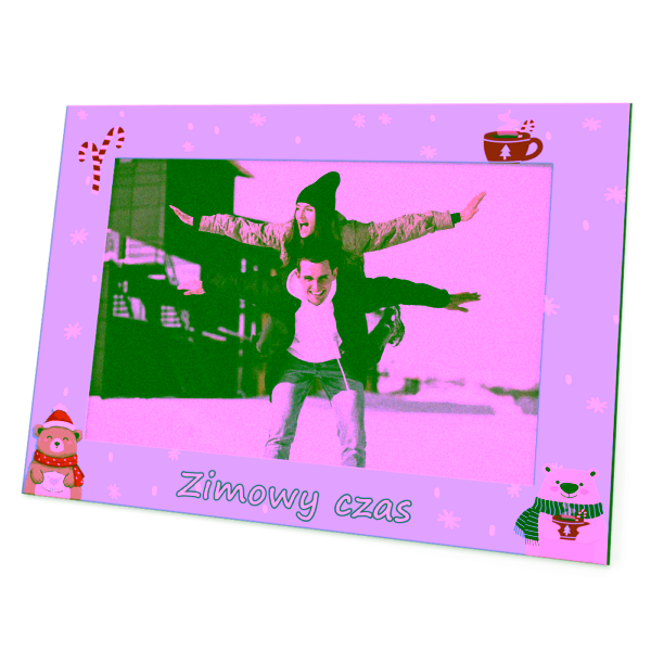 ramka papierowa na zdjęcia - 18x24 - drukowana - święta