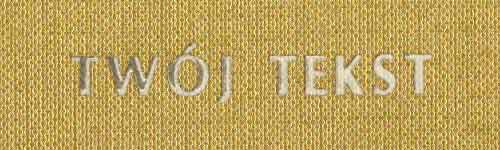 Srebrzenie - czcionka Prosta