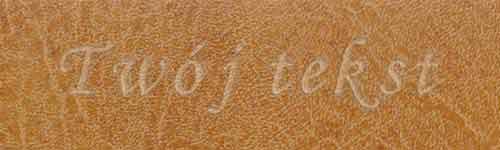 Tłoczenie - czcionka Mono Cursive