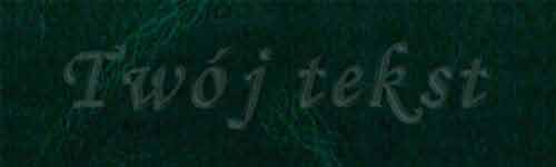 Tłoczenie - czcionka Mono Cursive