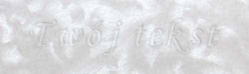 Tłoczenie - czcionka Mono Cursive