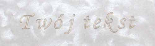 Złocenie - czcionka Mono Cursive