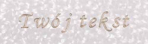 Złocenie - czcionka Mono Cursive