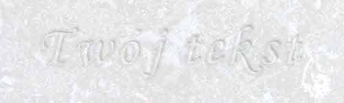 Tłoczenie - czcionka Mono Cursive