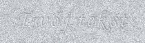 Tłoczenie - czcionka Mono Cursive