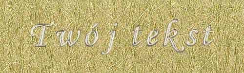 Srebrzenie - czcionka Mono Cursive