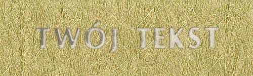 Srebrzenie - czcionka Prosta