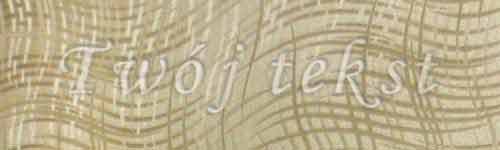 Tłoczenie - czcionka Mono Cursive