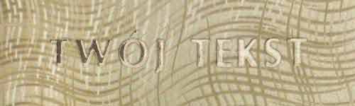 Złocenie - czcionka Prosta