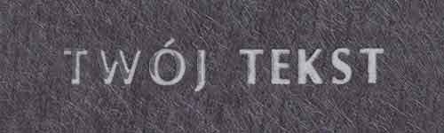 Złocenie - czcionka Prosta