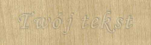 Tłoczenie - czcionka Mono Cursive