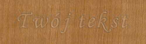 Tłoczenie - czcionka Mono Cursive