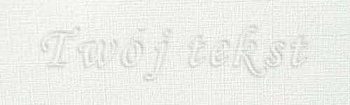 Tłoczenie - czcionka Mono Cursive