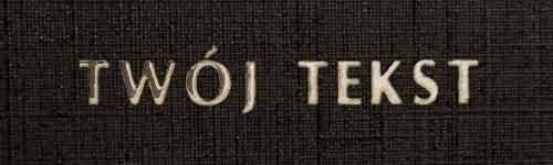 Złocenie - czcionka Prosta