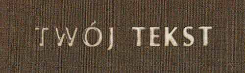 Złocenie - czcionka Prosta