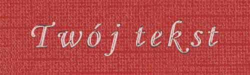 Srebrzenie - czcionka Mono Cursive