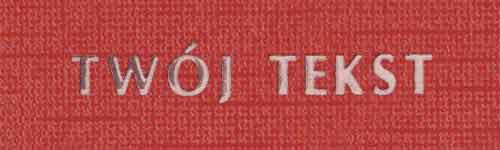 Srebrzenie - czcionka Prosta