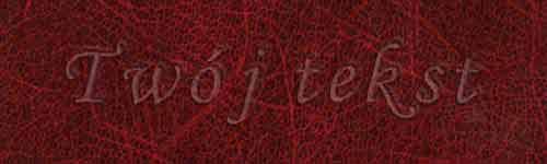 Tłoczenie - czcionka Mono Cursive