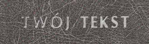 Srebrzenie - czcionka Prosta