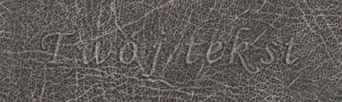 Tłoczenie - czcionka Mono Cursive