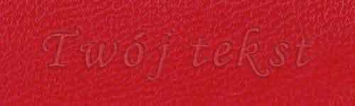 Tłoczenie - czcionka Mono Cursive