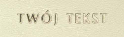 Złocenie - czcionka Prosta