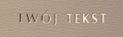 Złocenie - czcionka Prosta