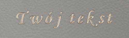 Złocenie - czcionka Mono Cursive