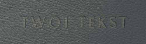 Tłoczenie - czcionka Prosta