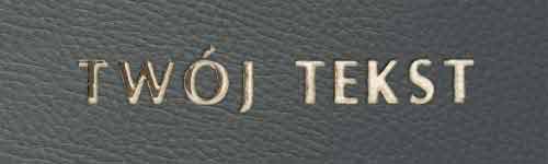 Złocenie - czcionka Prosta