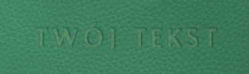 Tłoczenie - czcionka Prosta