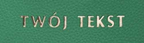 Złocenie - czcionka Prosta