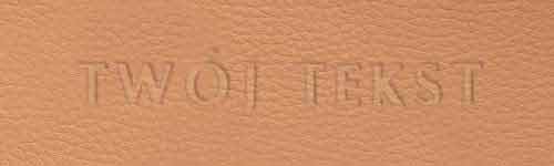 Tłoczenie - czcionka Prosta