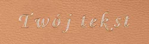 Złocenie - czcionka Mono Cursive