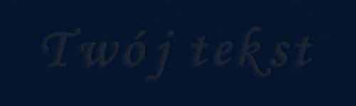 Tłoczenie - czcionka Mono Cursive