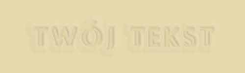 Tłoczenie - czcionka Prosta