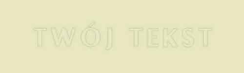 Tłoczenie - czcionka Prosta