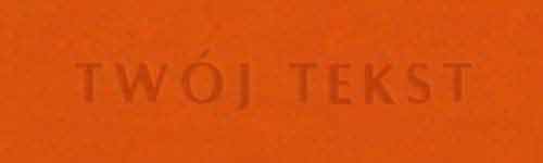 Tłoczenie - czcionka Prosta