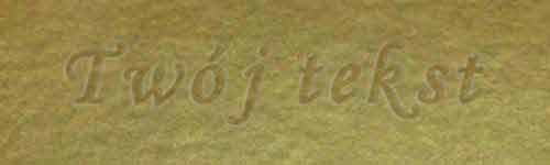 Tłoczenie - czcionka Mono Cursive