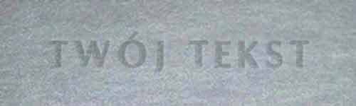 Tłoczenie - czcionka Prosta