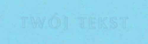 Tłoczenie - czcionka Prosta