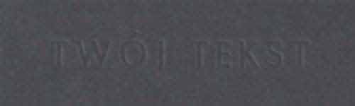 Tłoczenie - czcionka Prosta